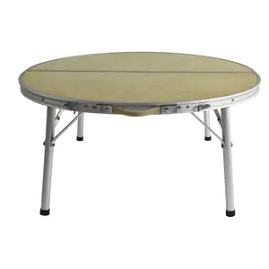 Onwaysports aluminum folding round camping table furniture for picnic