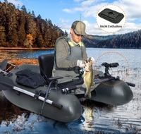 DWF bote de pesca inflable balsas pontón flotador tubo con mochila ajustable