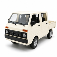 Mini camion RC à l'échelle 1:10, 2.4G, RWD, Suzuki Carry, suspension avant réglable, construction métallique, télécommande, chargeur, expert
