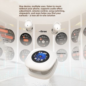 Nuevo Reproductor <span class=keywords><strong>MP3</strong></span> con Ranura para Tarjeta, para Auriculares Intrauditivos 5.4, con Cancelación de Ruido Activa, Control Táctil y por Voz, Mini, de Alta Gama, 3 Horas de Reproducción, Sin Dolor - Product Image 3