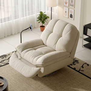 Canapé <span class=keywords><strong>inclinable</strong></span> électrique en tissu, pivotant à 360°, relaxant, pour salon moderne, vente en gros directe usine - Product Image 1
