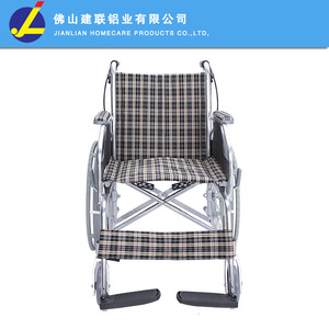 Fauteuil roulant en alliage d'aluminium Jianlian, léger, pliable, manuel, pour personnes âgées, handicapées, femmes enceintes - Product Image 1