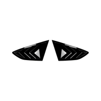 Aileron de fenêtre latérale arrière Sportback en ABS noir brillant et motif carbone, compatible avec Audi A5 S5 2017 à 2024