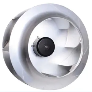 280mm DC310V BLDC Backward curved 0~10V PWM continuously variable speed plastic exhaust centrifugal fan