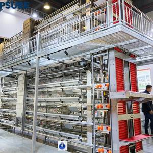 Équipement de cage d'élevage de poulets de taille industrielle prêt <span class=keywords><strong>à</strong></span> l'emploi, porte automatique de poulailler, poulaillers préfabriqués <span class=keywords><strong>à</strong></span> vendre - Product Image 1