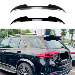 Mercedes-Benz GLE Class W167 Rear Spoiler Piano <b>Black</b> Carbon Fiber Texture 2019+ ABS <b>Wing</b> Shaped Trunk Accessory - Product Image 4