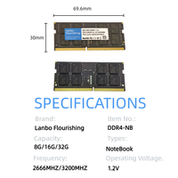Ddr4 8GB 4GB 16GB 32GB Ordinateur Portable Mémoire Rams Ddr4 1.2V SODIMM pour Ordinateur Portable 2133MHZ 2400MHZ 2666MHZ 3200MHZ 3600MHZ