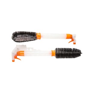Ujushi Wheel <b>Brush</b> With Spray Bottle 3 In 1 Car <b>Cleaning</b> Tool <b>For</b> Tire And Wheel Maintenance - Product Image 5