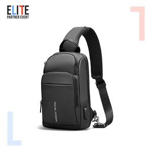 Mark Ryden Sling <strong>Backpack</strong> <strong>for</strong> <strong>Men</strong> <strong>Men</strong> Chest Bag with Usb Charge <strong>Small</strong> Bag Crossbody Bag Chest Customizable Sling Shoulder MR7618 - Product Image 2