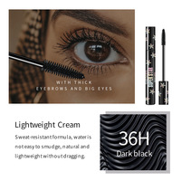 Mascara waterproof longue tenue, effet volume et lifting, anti-bavures, maquillage pour les yeux, mascara à fibres
