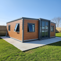Nouvelle Conception Villa Moderne de Luxe Portable à Deux Chambres en Structure Acier Préfabriquée Extensible pour Conteneurs 20 et 40 Pieds, Utilisable comme Habitation ou Boutique