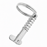 Goupille de fixation rapide en acier inoxydable entièrement filetée à sens unique pour systèmes de fixation de bâches de bateaux, pièce de rechange marine, fournitures nautiques