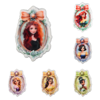 Prêt à la vente Nouveaux sabots en PVC écologiques colorés de style princesse, cowboy, denim, avec boucles de chaussures amovibles en forme de fruits, accessoires pour chaussures