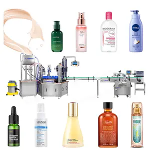 Customize Full Automatic Shampoo Filling Machine Equipment Turntable Filling And Capping Machine Production Line