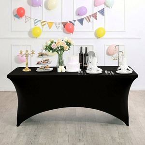 Mantel Elástico Lavable Rectangular para Mesa de Patio de 4, 6 y 8 Pies, Ideal para Eventos, Bodas y Banquetes - Product Image 2