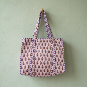 Bolsas de Almacenamiento Acolchadas de Algodón con Estampado a Mano, Estilo Campestre Francés, Hechas a Mano, de Gran Capacidad, para Viajes, Alimentos, Joyas - Product Image 3