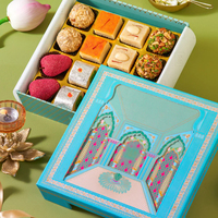 Boîtes à bonbons Diwali personnalisées pour festival indien avec séparateurs Emballage de boîtes à bonbons au chocolat