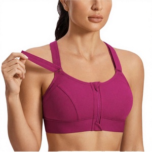 Sujetador deportivo con diseño sin costuras, soporte frontal alto, cuello en V, espalda cruzada, ecológico, elástico en cuatro direcciones y transpirable. - Product Image 3