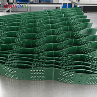 Géocell en HDPE perforé texturé pour la protection des pentes végétées, grille de pavage pour gazon et système de contrôle de l'érosion des sols paysagers