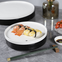 Yayu fantaisie japonais en céramique coloré sushi assiette de glace sèche ensemble porcelaine plat de service en gros restaurant assiettes à dîner