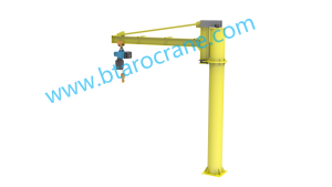 2 tấn Mini <span class=keywords><strong>JIB</strong></span> <span class=keywords><strong>Crane</strong></span> cantilever Swing cánh tay <span class=keywords><strong>360</strong></span> độ miễn phí xoay hội thảo hàng hóa nâng nhỏ cần cẩu máy - Product Image 3