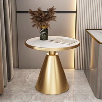 Nordischer Luxus Kleiner Couchtisch aus Leichter Steinplatte, Beistelltisch für Sofa, Balkon, Hotel - Internet-Trend Schiefertisch