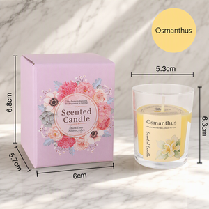 Lilin Aroma Mewah Ukuran Kecil dalam Stoples Kaca Lavender Jasmine Mawar Vanila Set Sampel Lilin Wangi Label Pribadi OEM ODM - Product Image 6