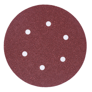 Sıcak satış 6 inç 150mm alüminyum oksit cırt cırt yuvarlak zımpara disk Velcro disk zımpara disk ahşap çok delikler için - Product Image 1