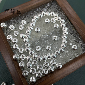 Cuentas de Plata S925 Qunlvsheng en Forma de Barril de 8mm, Cuentas Sueltas para Joyería DIY, Separadores para Hacer Collares y Pulseras - Product Image 2