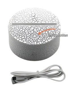 <span class=keywords><strong>RGB</strong></span> LED Đèn căn cứ cho 3D LED ánh sáng ban đêm Acrylic đen 3D LED Đèn ánh sáng ban đêm cảm ứng cơ sở với cáp USB và điều khiển từ xa - Product Image 2