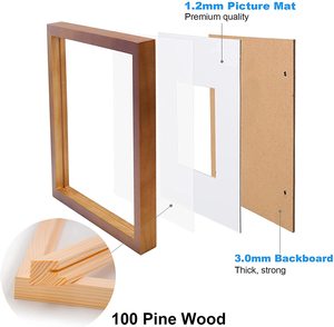 Cadre <span class=keywords><strong>photo</strong></span> en verre MDF de style européen personnalisé JUNJI, 5x7 pouces, A4, décoration d'intérieur, à poser sur table et à accrocher au mur, cadeau - Product Image 5