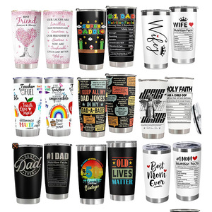 Custom Holiday Pattern 20 Oz Double Walled Stainless Steel Tumbler with Vacuum Insulation for <b>Hot</b> and Cold <b>Drinks</b> Perfect for Ou - Product Image 6