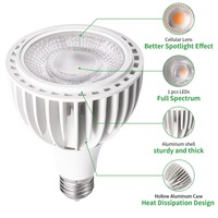 Lampu Tanam LED COB PAR30 Bodi Aluminium 24W CRI Tinggi 95 IP44 Terperingkat 250-350 Mol/ms 50.000 Jam