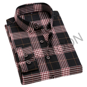 Camisa Oxford de Manga Larga Personalizada para Hombre, Diseño a Cuadros Informal, Adecuada para el Trabajo, Estilo Occidental para Jóvenes, Adultos y Tallas Grandes - Product Image 3