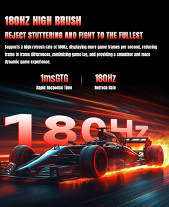 Màn hình chơi game cong/phẳng <span class=keywords><strong>24</strong></span> 27 32 34 inch 4K Ultra HD, công nghệ HDR IPS, tốc độ làm tươi 75Hz 165Hz 180Hz, đạt chứng nhận CE/RoHs/FCC - Product Image 6