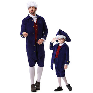 Conjunto de disfraz de oficial Yi Xiaoyi con sombrero, chaleco, chaqueta y pantalones para adultos y niños - Product Image 1