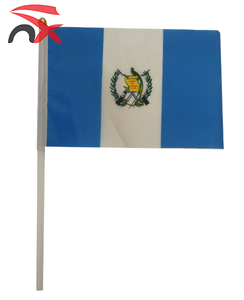Печать на заказ Двусторонняя 14*21 см полиэстер мини-Гватемала ручной Развевающийся Флаг для активного отдыха - Product Image 6