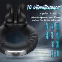 Anneau de pénis à vibrations Snail Cock Ring 10 vibrations, anneau de pénis pour hommes, stimulation du point G, masturbation, retard de l'éjaculation, jouets sexuels pour hommes