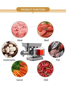 Hachoir à viande robuste 1100W, neuf, 220V 60 Hertz, machine à saucisses de porc, meilleur outil de boucher - Product Image 6