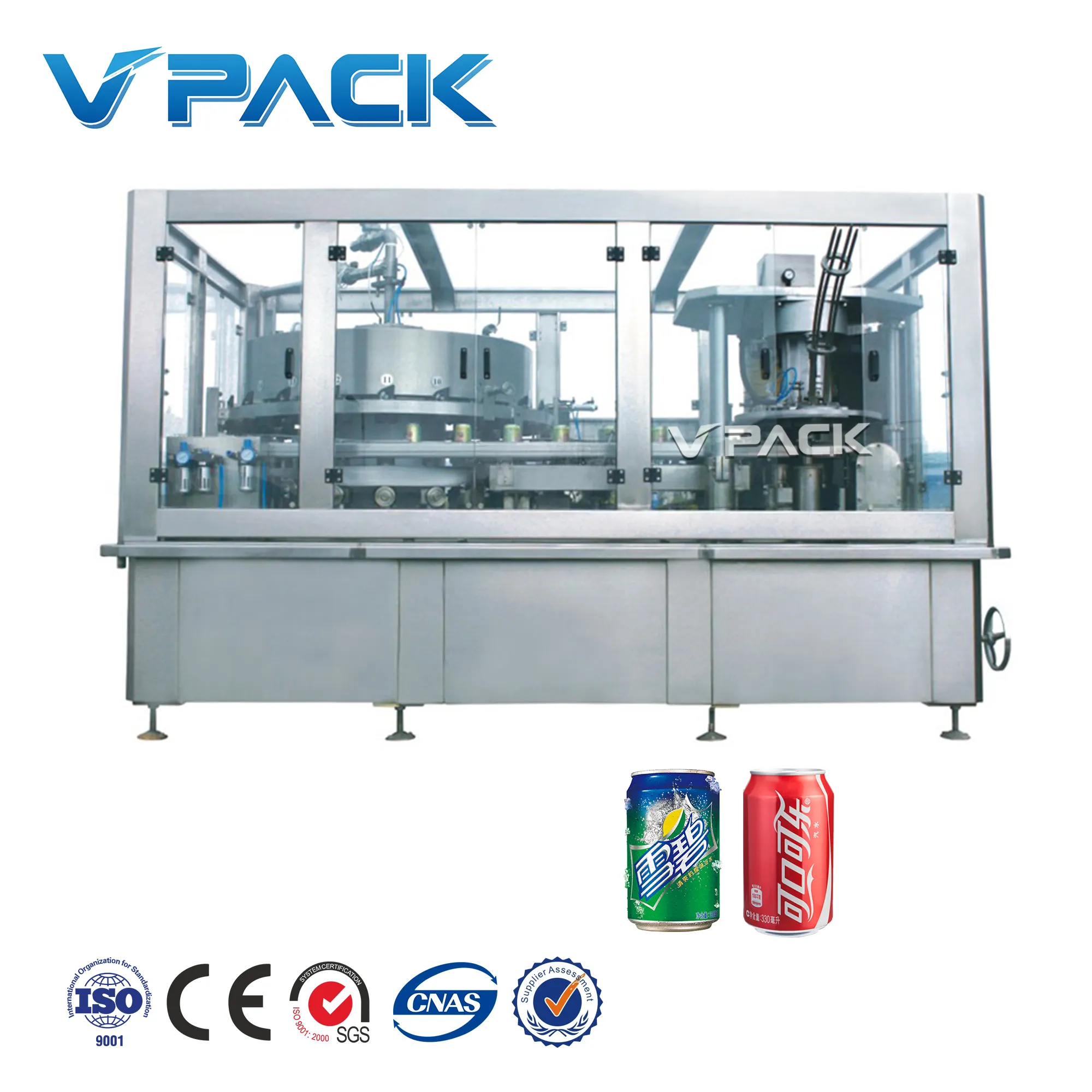 Csd commercial beer can filler beer canner canning equipment/Aluminum pop-can beverage carbonated drink filling sealing machine