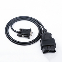 Cable hembra a OBD2 para diagnóstico de coche, RS232 Serial VGA DB9