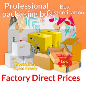 Custom Kraft & <b>White</b> Cardboard <b>Boxes</b>, Blind Box Printing with Logo - Product Image 1