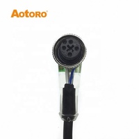 Câble de connecteur mâle 4 broches CL3-12 M12 pour capteur de proximité, interrupteur photoélectrique, longueur personnalisée 2m/5m