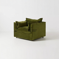 Canapé sectionnel relaxant à un siège, fauteuil pour salon, détente, rectangle, tissu, mobilier de salon