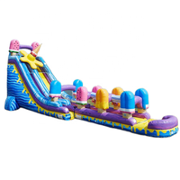 Pop-glace gonflable coulissant, accessoire antidérapant avec piscine d'eau, pour enfants
