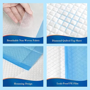 90x150cm Disposable <b>Bed</b> Underpads High Absorbency 2000ml Waterproof Backing AntiSlip Positioning Technology - Product Image 3