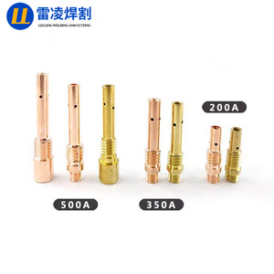 หัวเชื่อมทองแดงแบบนำไฟฟ้า Lei Ling สำหรับเชื่อมและตัด  ขนาด 200A 350A 500A  พร้อมเกลียวในและเกลียวนอก สำหรับหัวเชื่อม - Product Image 2