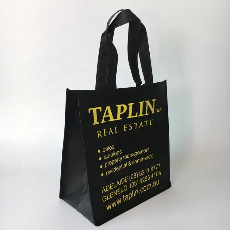 Kişiselleştirilmiş ticaret gösterisi kullanımlık tote sigara örgü polipropilen çanta eko baskılı olmayan dokuma çanta depolama için promosyon kullanımı