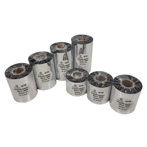 Ca nera Premium nastro termico di trasferimento <span class=keywords><strong>110mm</strong></span> x <span class=keywords><strong>300m</strong></span> per stampa con codice a barre nastro di cera migliorata