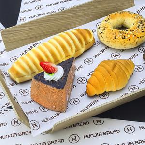 Custom Printed GreaseProof Wax Sandwich Burger Greaseproof Wrapping Paper Burrito Package With Logos Bread Paper <b>Tray</b> for Food - Product Image 5